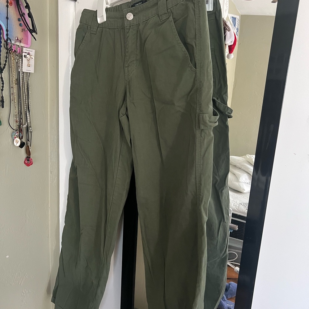 Forever 21 Olive Cargo Pants for Men